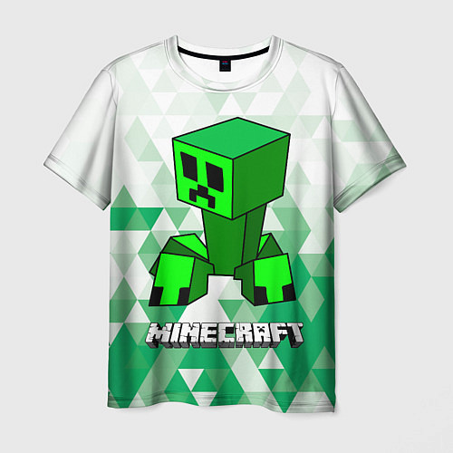 Мужская футболка Minecraft Creeper ползучий камикадзе / 3D-принт – фото 1