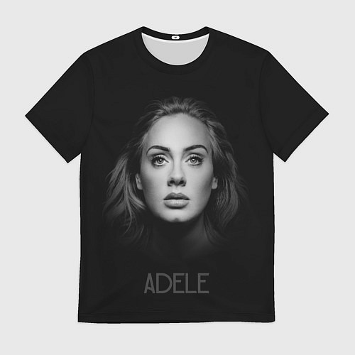 Мужская футболка Портрет Адель / 3D-принт – фото 1
