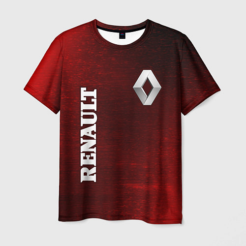 Мужская футболка RENAULT - Глитч / 3D-принт – фото 1