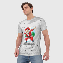 Футболка мужская Merry Christmas Santa Dabbing, цвет: 3D-принт — фото 2