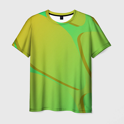Мужская футболка Градиентная абстракция / 3D-принт – фото 1