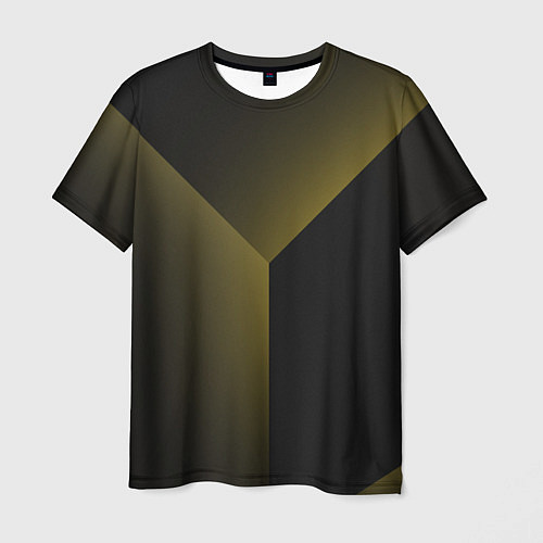 Мужская футболка Градиентные полосы / 3D-принт – фото 1