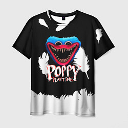 Футболка мужская Poppy Playtime Перья, цвет: 3D-принт