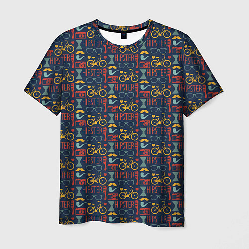 Мужская футболка HIPSTER модник / 3D-принт – фото 1