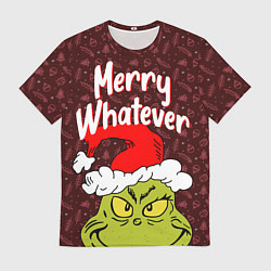 Футболка мужская ГРИНЧ GRINCH WHATEVER, цвет: 3D-принт