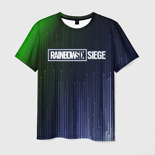 Мужская футболка RAINBOW SIX SIEGE Абстракция / 3D-принт – фото 1