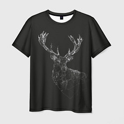 Футболка мужская DEER POLYGONS, цвет: 3D-принт