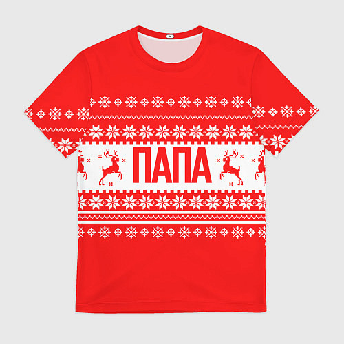 Мужская футболка ПАПА РОЖДЕСТВЕНСКИЙ / 3D-принт – фото 1