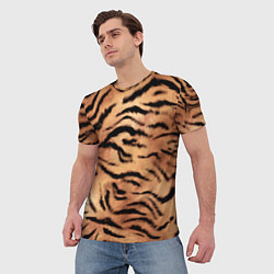 Футболка мужская Шкура тигра текстура, цвет: 3D-принт — фото 2