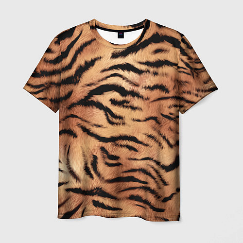 Мужская футболка Шкура тигра текстура / 3D-принт – фото 1