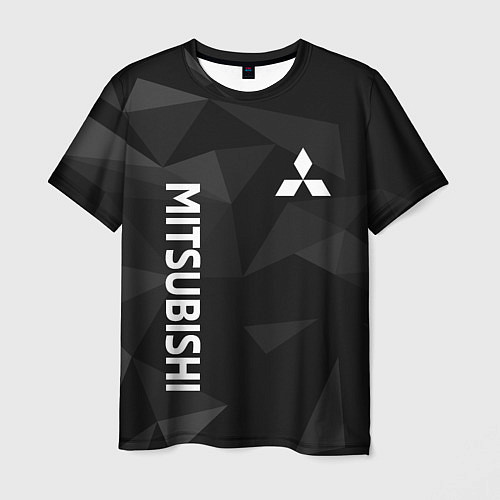 Мужская футболка МИТСУБИСИ, MITSUBISHI ГЕОМЕТРИЯ / 3D-принт – фото 1