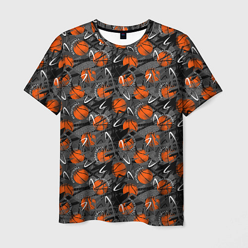 Мужская футболка Баскетбольные Мячи Basketball / 3D-принт – фото 1