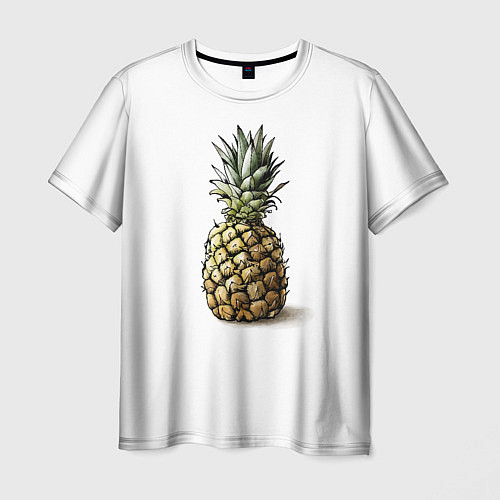 Мужская футболка Pineapple watercolor / 3D-принт – фото 1