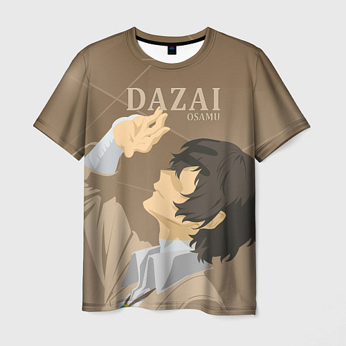 Мужская футболка Дазай Осаму Dazai Osamu, bungou stray dogs образ / 3D-принт – фото 1