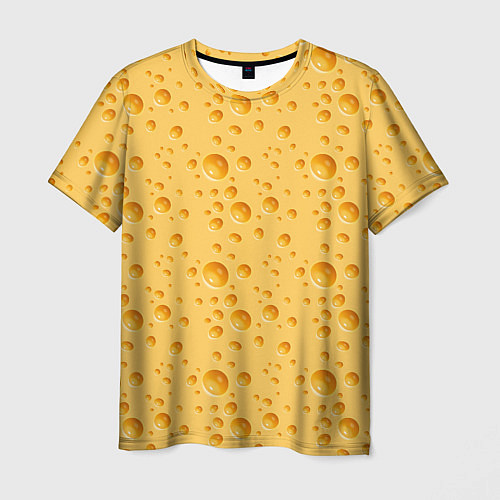 Мужская футболка Сыр Cheese / 3D-принт – фото 1