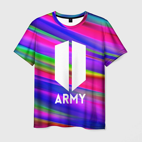 Мужская футболка BTS ARMY RAIBOW / 3D-принт – фото 1