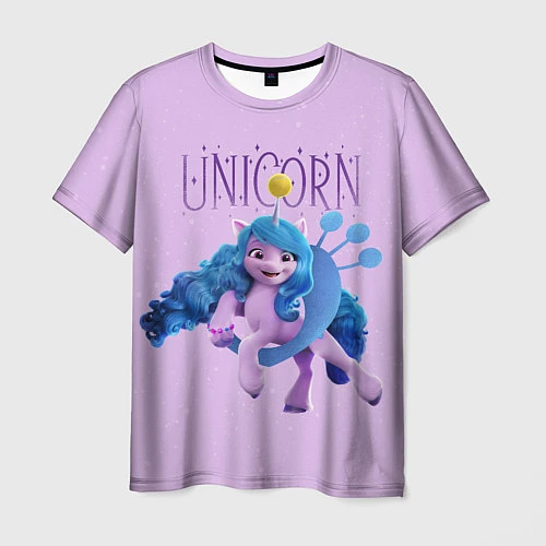 Мужская футболка Unicorn Izzy / 3D-принт – фото 1