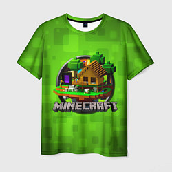 Мужская футболка Minecraft Logo Green