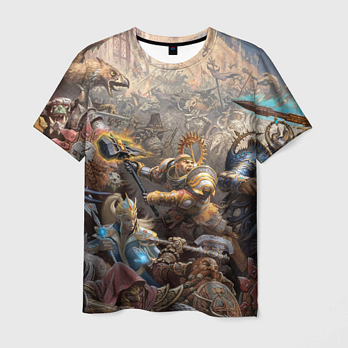Мужская футболка Битва Рыцарского ордена Империи / 3D-принт – фото 1
