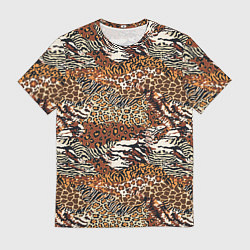 Мужская футболка Шкуры Диких Животных