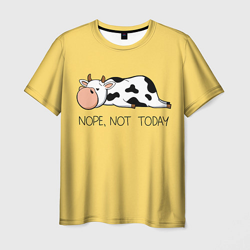 Мужская футболка Nope, not today / 3D-принт – фото 1