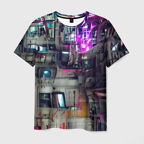 Мужская футболка Инженерия / 3D-принт – фото 1