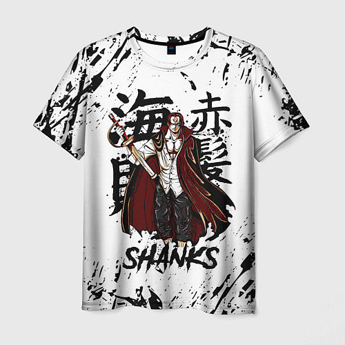 Мужская футболка SHANKS ONE PIECE / 3D-принт – фото 1