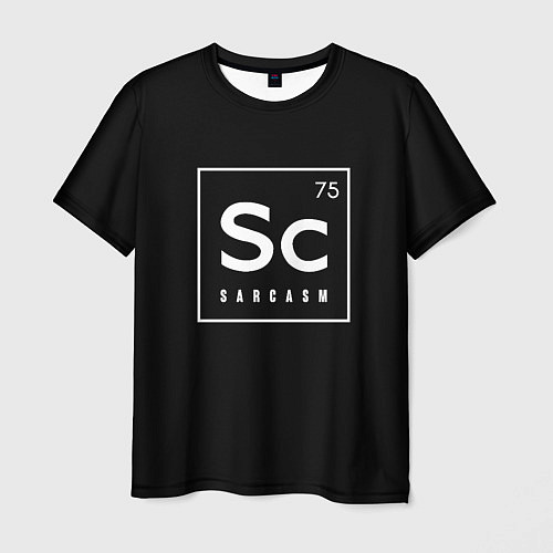 Мужская футболка SC - SARCASM 75 САРКАЗМ / 3D-принт – фото 1