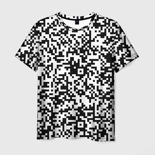 Мужская футболка Стиль QR код / 3D-принт – фото 1