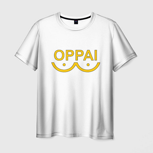 Мужская футболка OPPAI LOGO ONE-PUNCH MAN / 3D-принт – фото 1