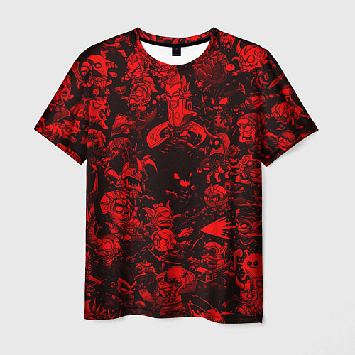 Мужская футболка DOTA 2 HEROES RED PATTERN ДОТА 2 / 3D-принт – фото 1