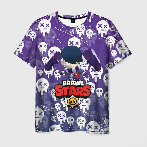 Мужская футболка EDGAR BRAWL STARS, ЛУЧШИЙ УБИЙЦА / 3D-принт – фото 1