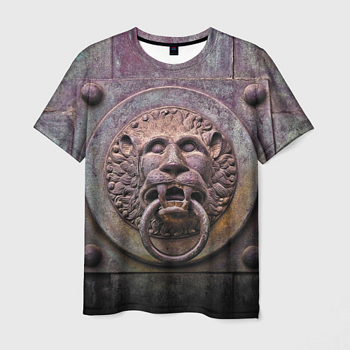 Мужская футболка Lion gate / 3D-принт – фото 1