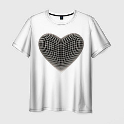 Футболка мужская HEART PRINT, цвет: 3D-принт