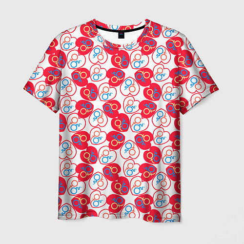 Мужская футболка Любовь гендерные символы / 3D-принт – фото 1