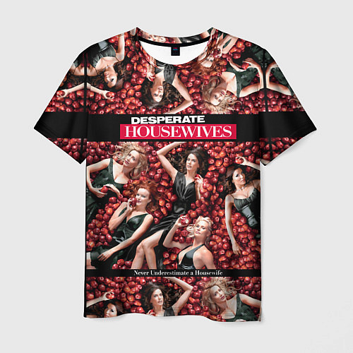 Мужская футболка Desperate Housewives - в яблоках / 3D-принт – фото 1