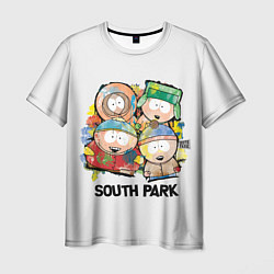 Футболка мужская South Park - Южный парк краски, цвет: 3D-принт