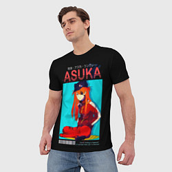 Футболка мужская Asuka - Neon Genesis Evangelion, цвет: 3D-принт — фото 2
