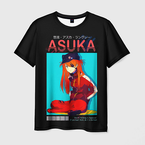 Мужская футболка Asuka - Neon Genesis Evangelion / 3D-принт – фото 1