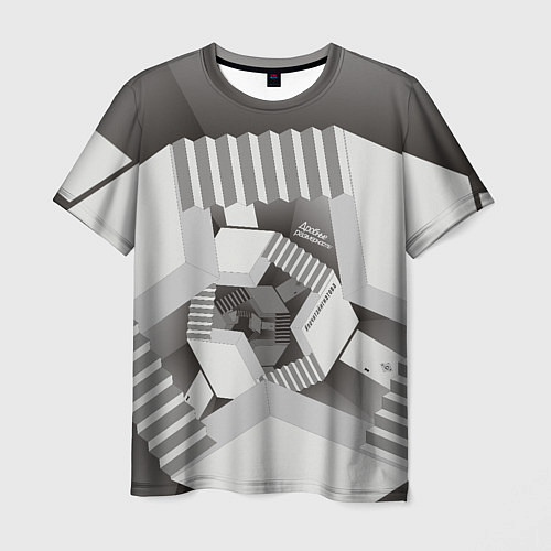 Мужская футболка Дробные размерности / 3D-принт – фото 1