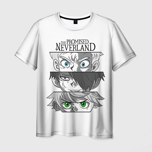 Мужская футболка Взгляды Нормана, Рей и Эммы - Обещанный Неверленд / 3D-принт – фото 1