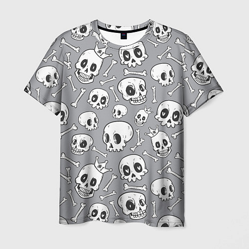 Мужская футболка Skulls & bones / 3D-принт – фото 1