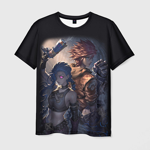 Мужская футболка League Of Legends Джинкс и Вай / 3D-принт – фото 1
