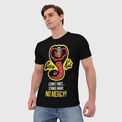Футболка мужская Cobra Kai - No mercy!, цвет: 3D-принт — фото 2