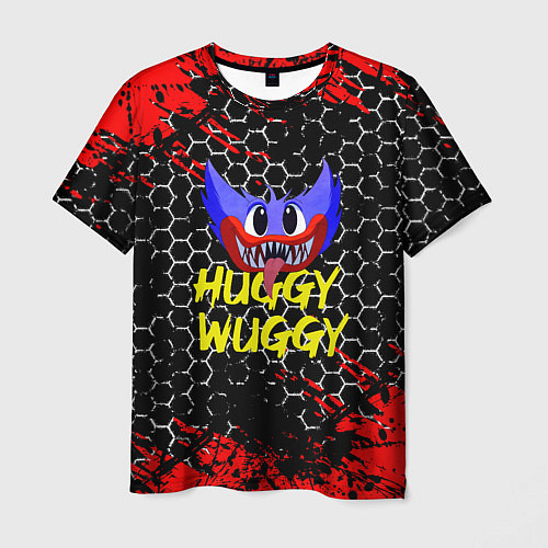 Мужская футболка Huggy Wuggy соты / 3D-принт – фото 1