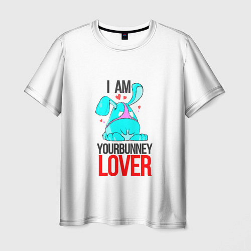 Мужская футболка Кролик любовник / 3D-принт – фото 1
