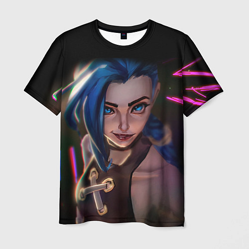 Мужская футболка Jinx - Джинкс Паудер / 3D-принт – фото 1