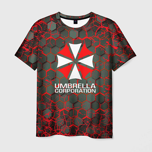 Мужская футболка Umbrella Corporation соты / 3D-принт – фото 1