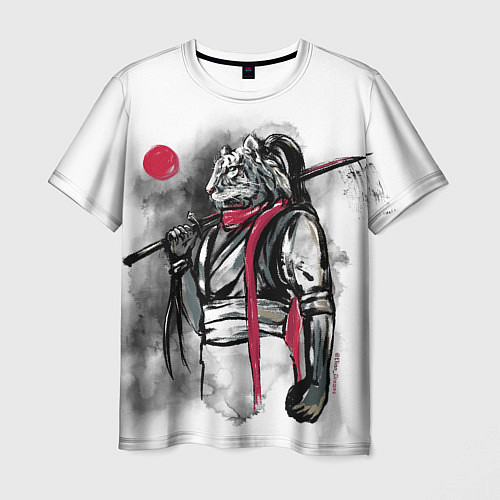 Мужская футболка ТигроСамурай / 3D-принт – фото 1