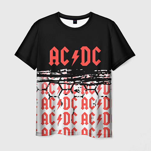 Мужская футболка ACDC переменный ток / 3D-принт – фото 1